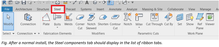 Revit_2022_Tip_-_Steel_Tab_missing_from_Revit_Ribbon_Menu_-_2.PNG