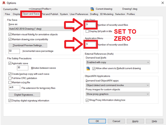 AutoCAD_Tip___Clearing_the_drawing_history_within_AutoCAD_s_Application_Menu_and_Start_Page_-_3.PNG